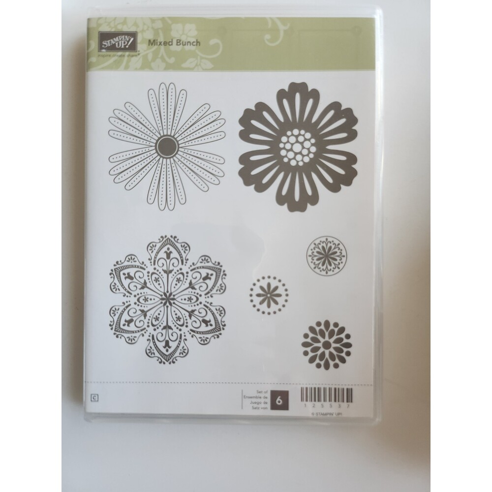 INVENTORY REDUCTION SALE. Mixed Bunch Rubber Stamp Set from Stampin Up B12